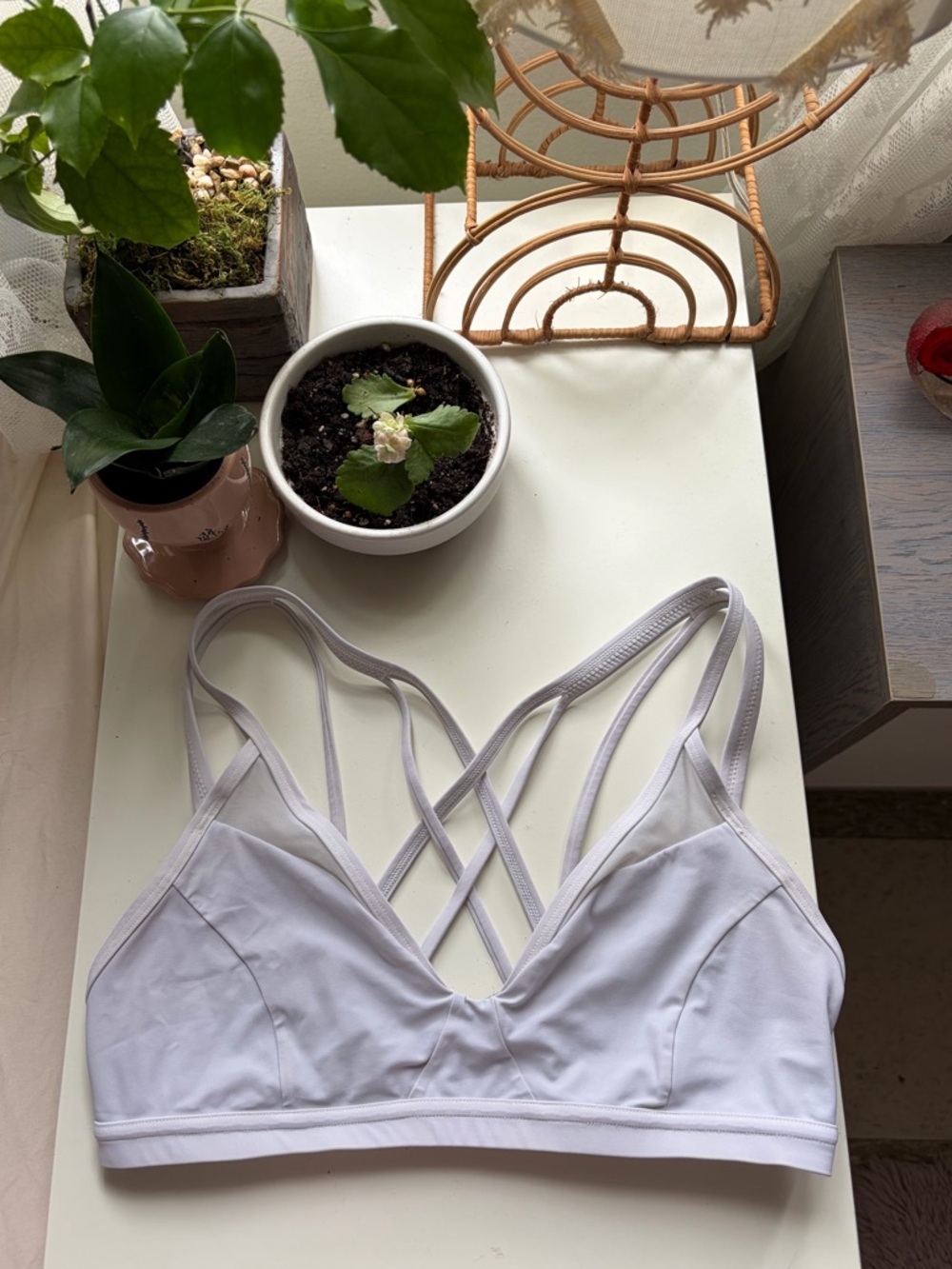White Lululemon Sports Bra
